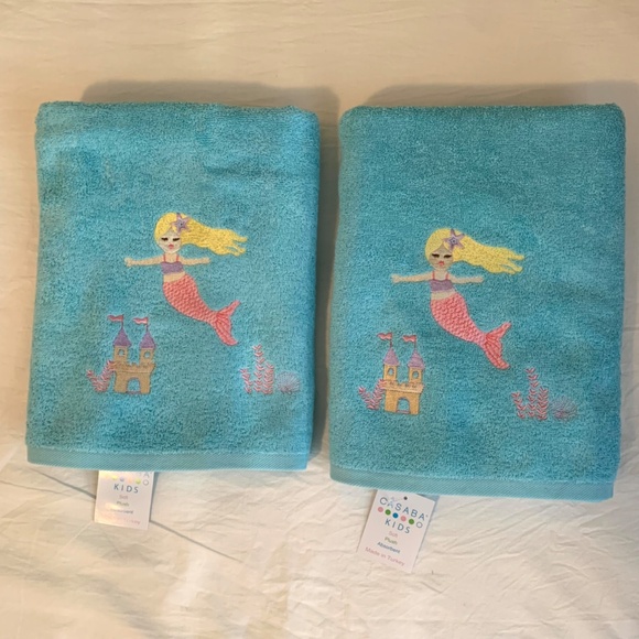 Mermaid Bath Towels - Set of 2 - Picture 2 of 6